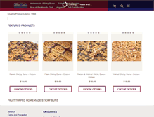 Tablet Screenshot of mallonsstickybuns.com